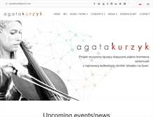 Tablet Screenshot of agatakurzyk.com